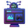 3d online nft marketplace logo