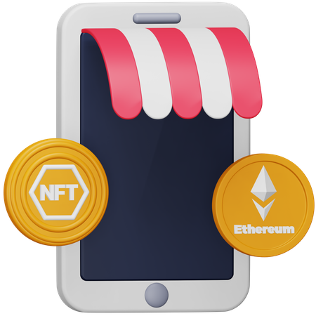 Online-NFT-Markt  3D Icon