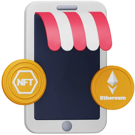 Online-NFT-Markt  3D Icon