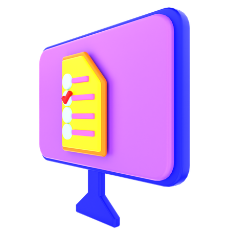 온라인 노트  3D Icon