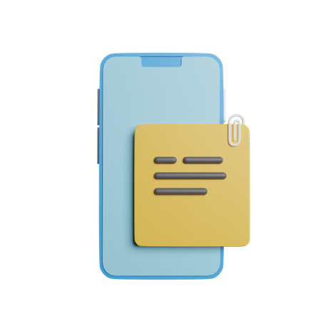 Online Notes 3D Icon