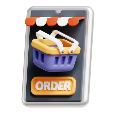 Online Order  3D Icon