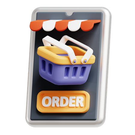 Online Order  3D Icon