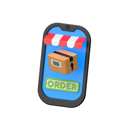 Online order details.  3D Icon