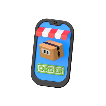 Online order details.  3D Icon