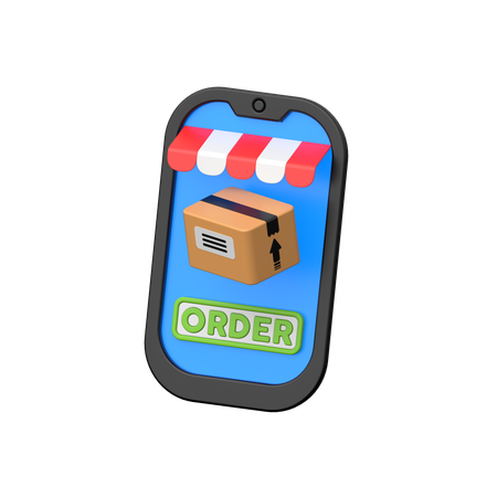 Online order details.  3D Icon
