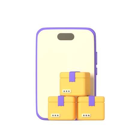 Online Package  3D Icon