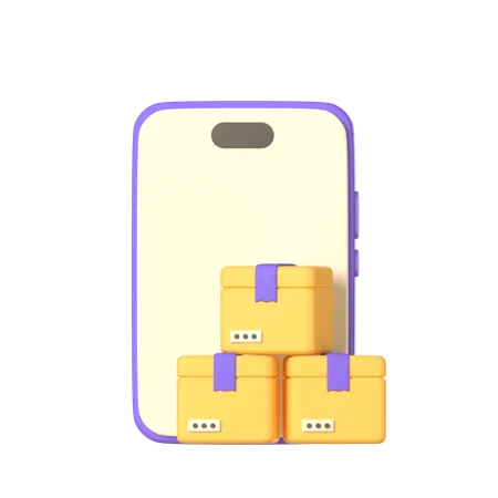 Online Package  3D Icon