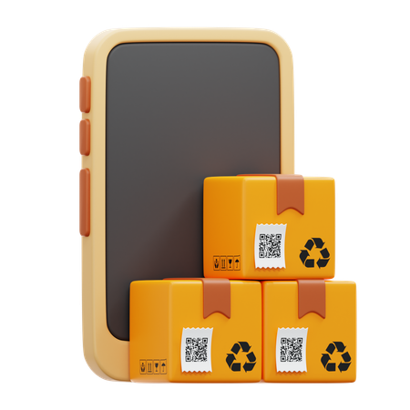 Online Package  3D Icon