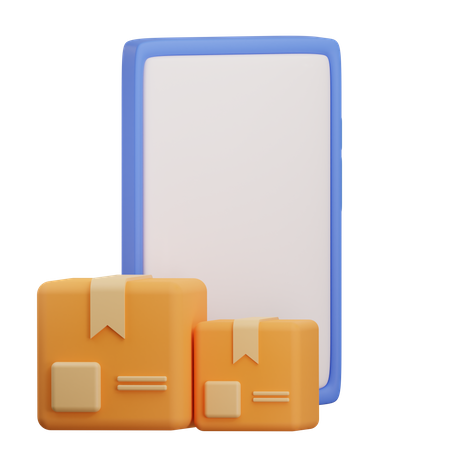 Online Package  3D Icon