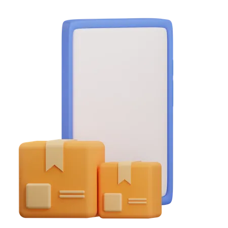 Online Package  3D Icon