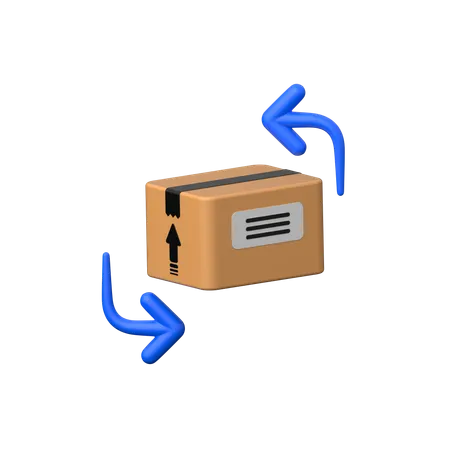 Online package replacement.  3D Icon