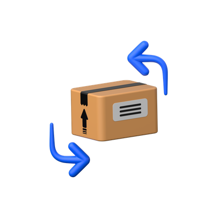 Online package replacement.  3D Icon