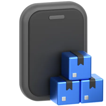 Online Package Tracking  3D Icon