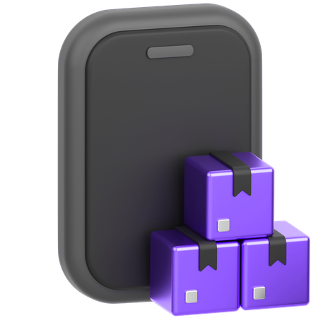Online Package Tracking  3D Icon