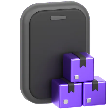 Online Package Tracking  3D Icon