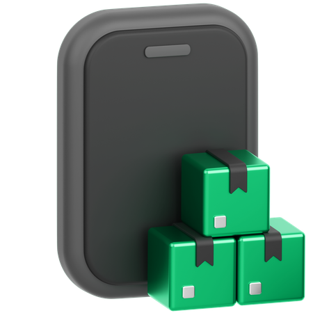 Online Package Tracking  3D Icon