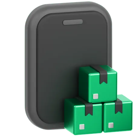 Online Package Tracking  3D Icon