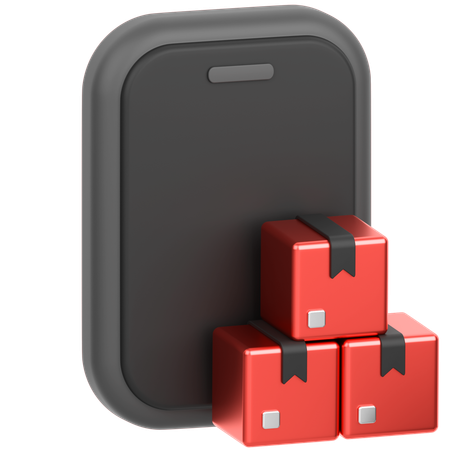 Online Package Tracking  3D Icon