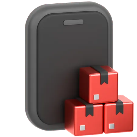 Online Package Tracking  3D Icon