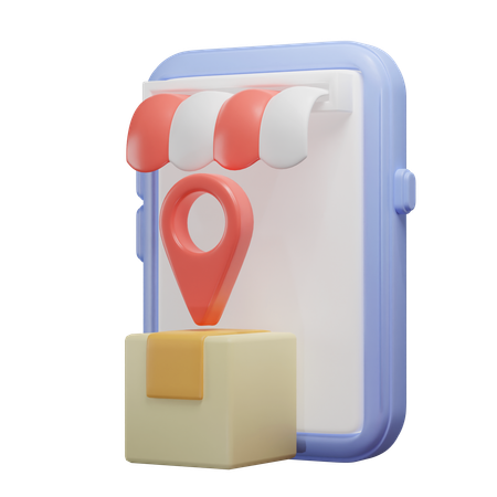 Online Package Tracking  3D Illustration