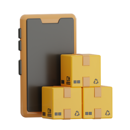 Online Packages  3D Icon