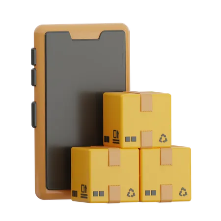 Online Packages  3D Icon
