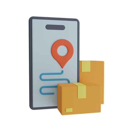 Online-Paketversand  3D Icon