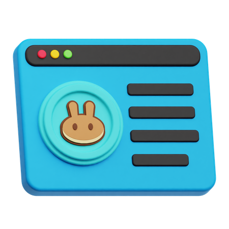Online Pancakeswap  3D Icon
