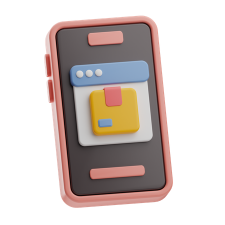 Online Parcel  3D Icon