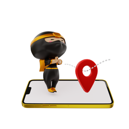 Online parcel tracking  3D Illustration