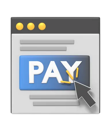 Online Pay  3D Icon