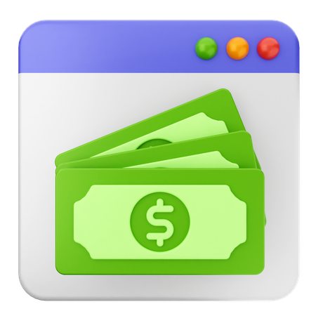 Online Payament Website  3D Icon
