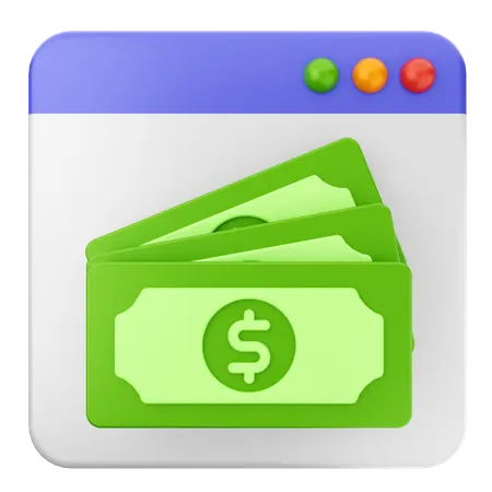 Online Payament Website  3D Icon