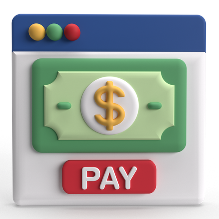 Online Payment  3D Icon