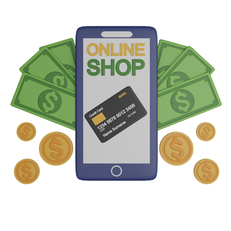 Online Payment  3D Icon