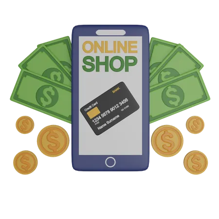 Online Payment  3D Icon