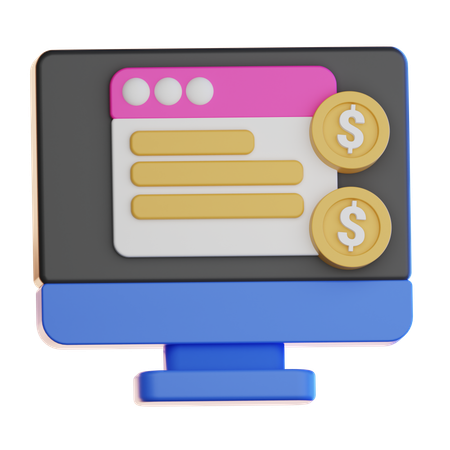 Online Payment  3D Icon