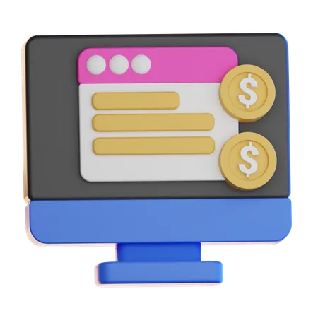 Online Payment  3D Icon