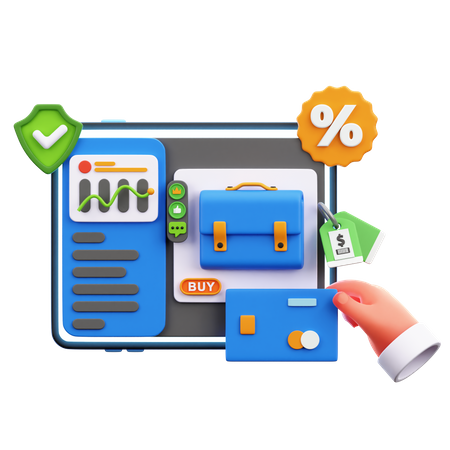 Online Payment  3D Icon