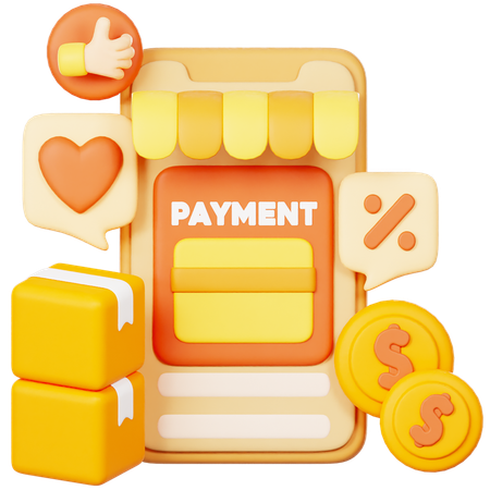 Online Payment  3D Illustration