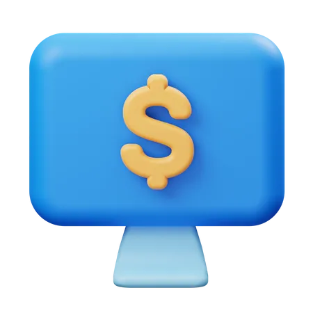 Online payment  3D Illustration