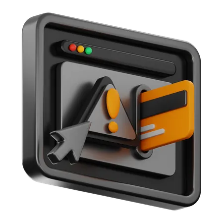 Online Payment Alert  3D Icon