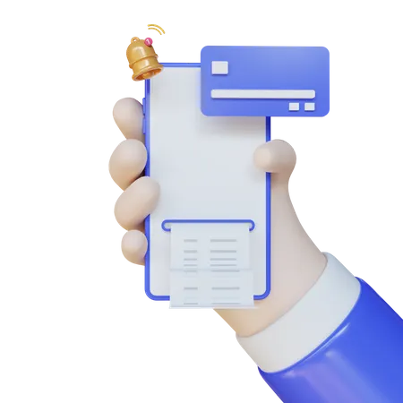 Online Payment Notification  3D Icon