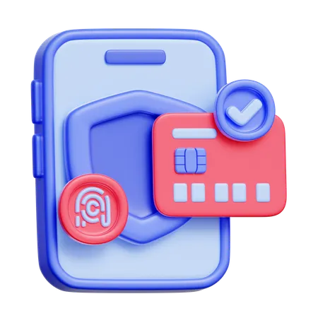 Online Payment Security  3D Icon