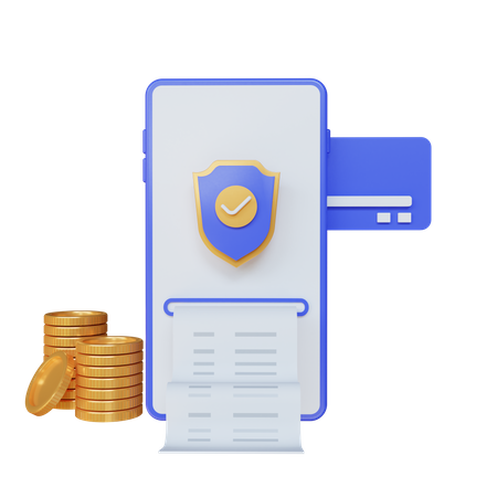 Online Payment Security  3D Icon