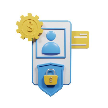 Online Payment Security 3D Illustration
