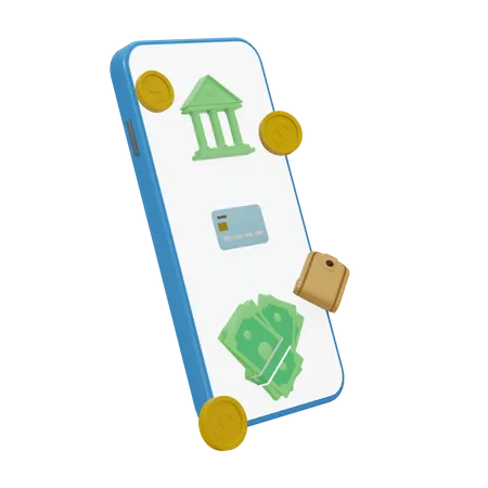 Online Payment Transaction  3D Illustration