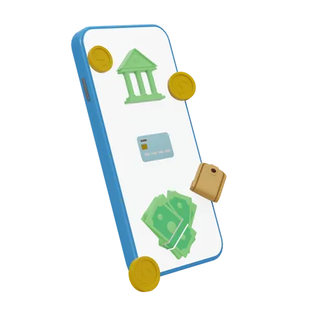 Online Payment Transaction 3D Illustration
