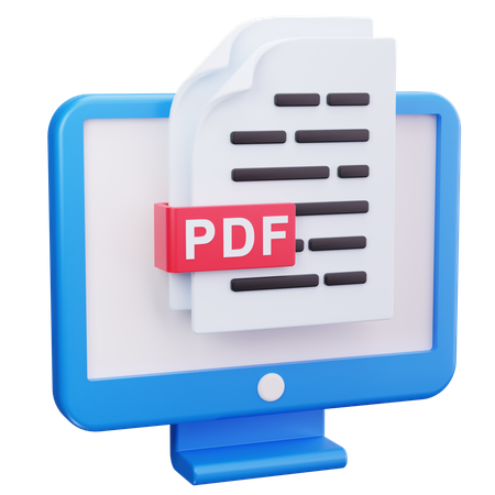 Online Pdf File  3D Icon